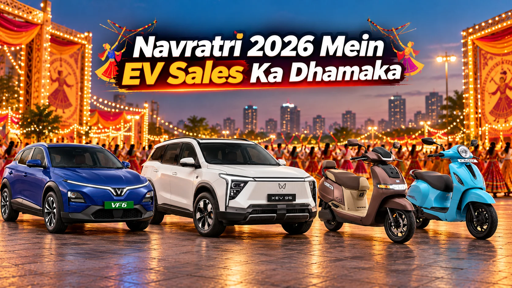 Navratri 2026 Mein EV Sales Ka Dhamaka — 1.17 Lakh Se Zyada EV Bike Gayi, Share 10.5% Tak Pahunch Gaya