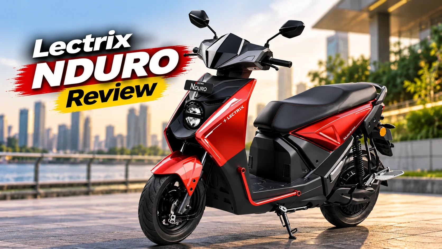 Lectrix NDuro Review (2026) — ₹60,000 Se Shuru Hone Wala Budget Scooter, 42 Litre Boot Aur Battery-As-A-Service Ka Funda