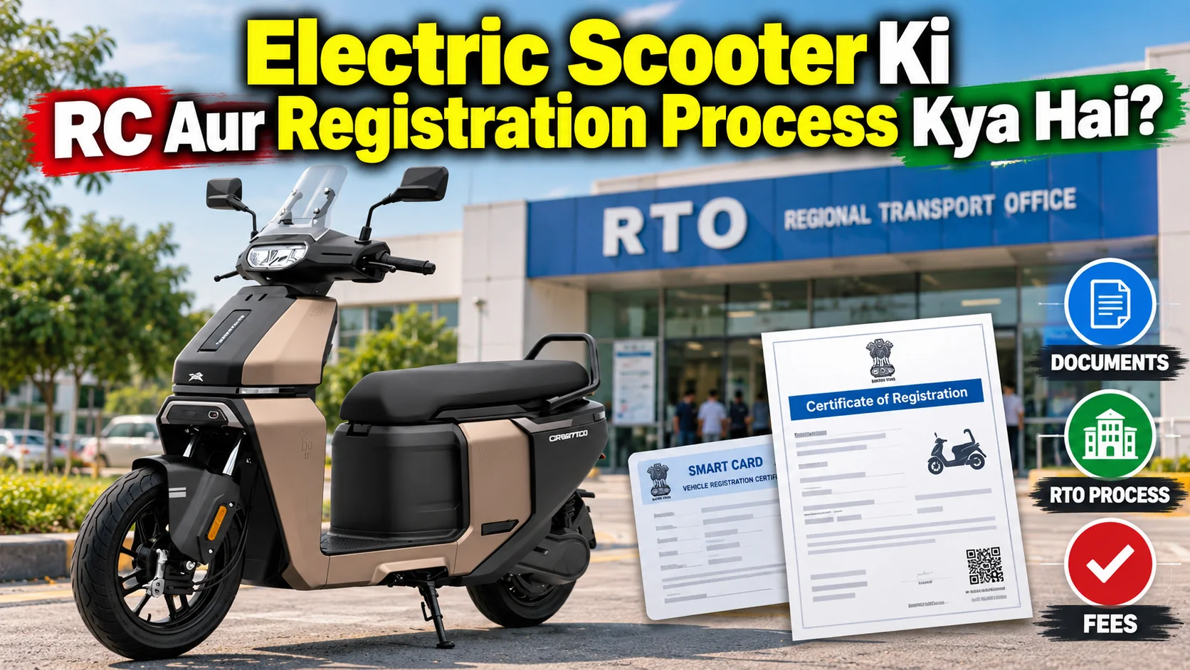 Electric Scooter Ki RC Aur Registration Process Kya Hai?