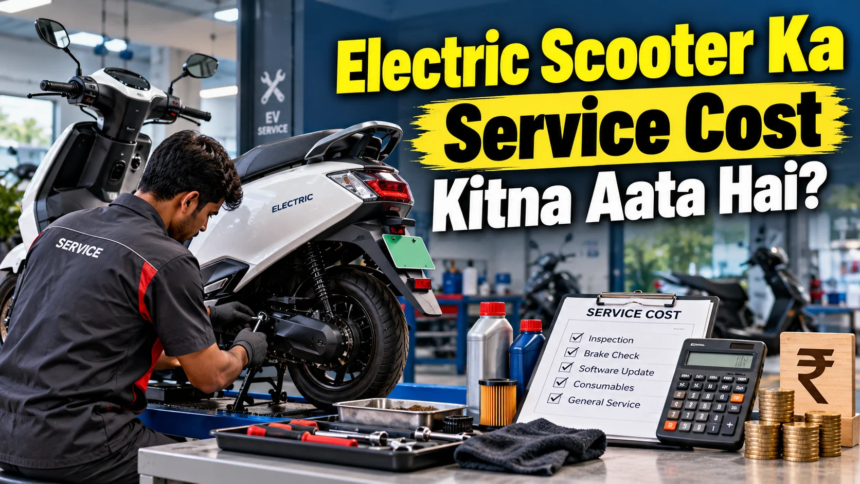 Electric Scooter Ka Service Cost Kitna Aata Hai?