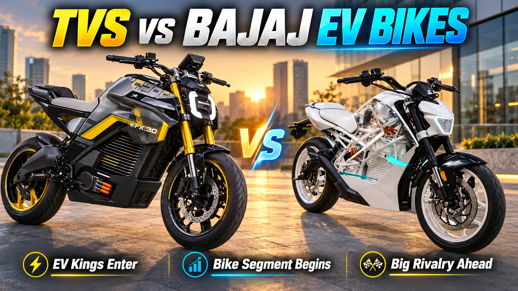 TVS eFX 3O Aur Bajaj Ki Electric Motorcycle — India Ke Do EV Kings Ab Bike Mein Utar Rahe Hain