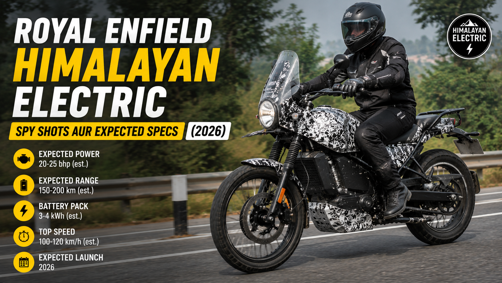 Royal Enfield Himalayan Electric — Spy Shots Aur Expected Specs (2026)