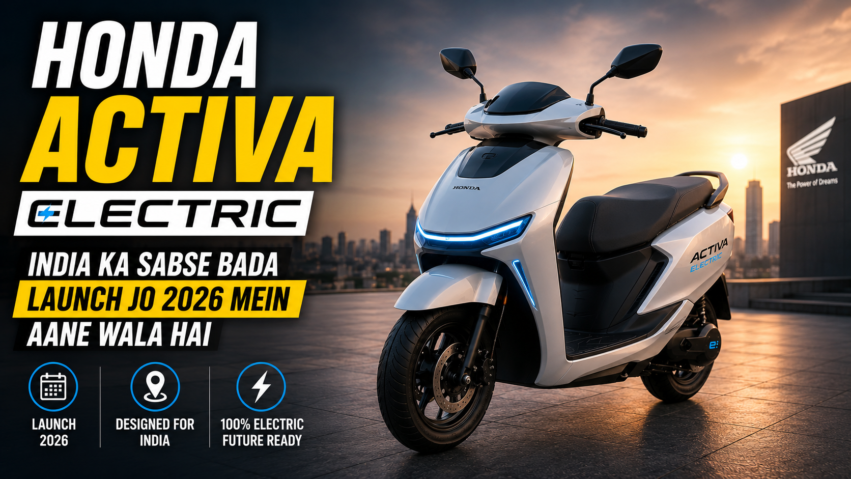 Honda Activa Electric — QC3 Reveal, Activa e: Ka Sach, Aur Honda Ka EV Future