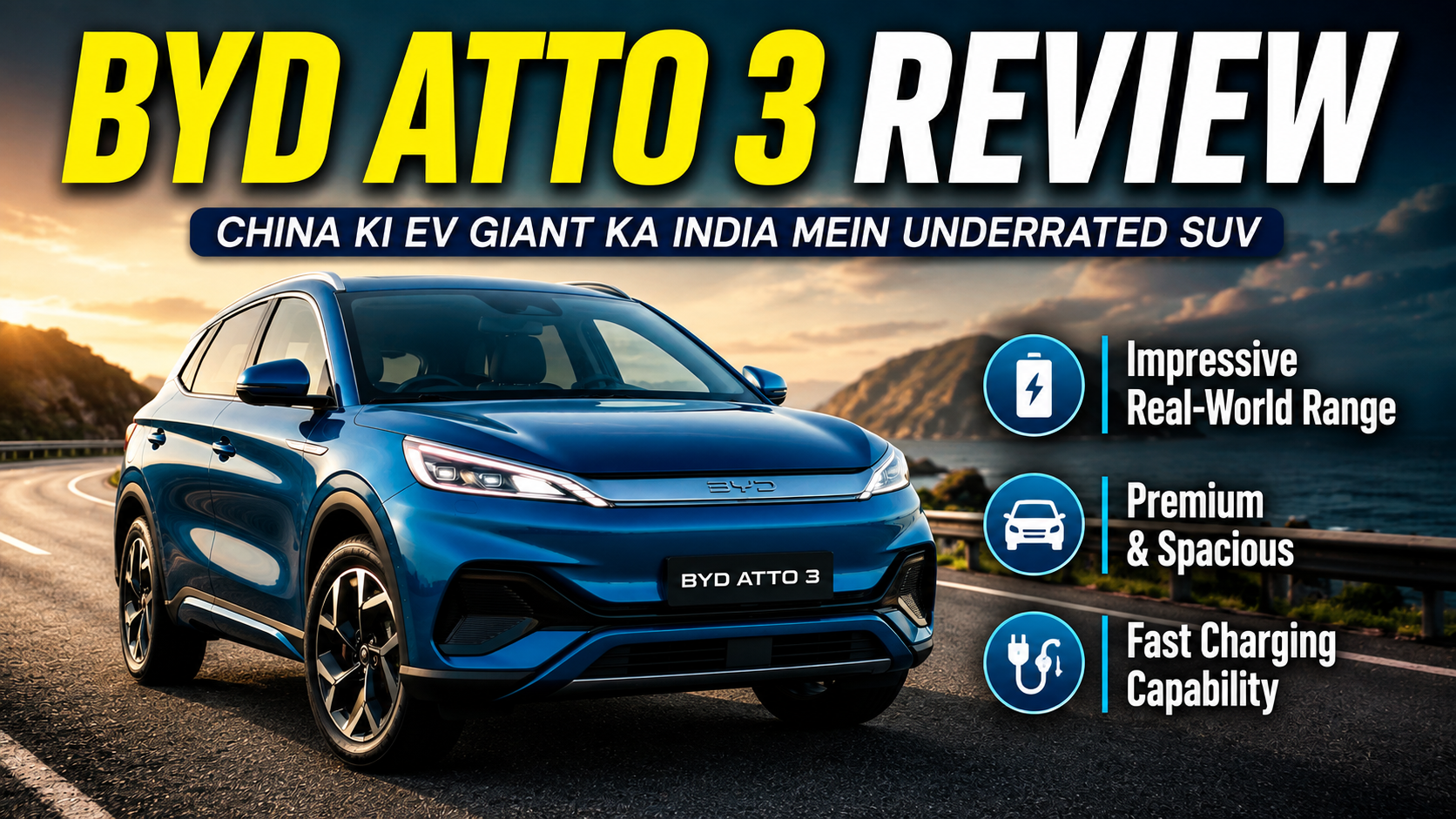 BYD Atto 3 Review — China Ki EV Giant Ka India Mein Underrated SUV