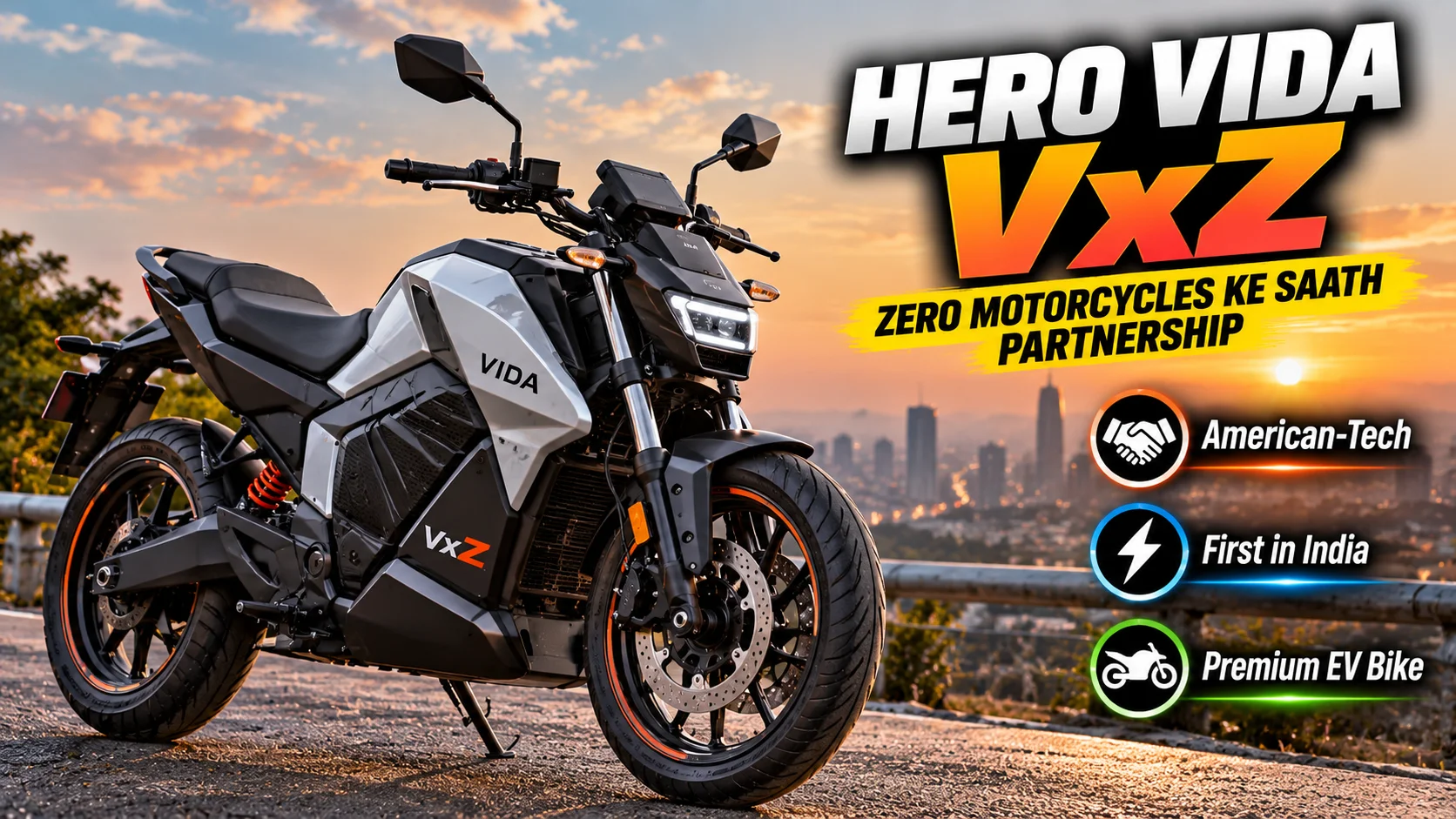 Hero Vida VxZ — Zero Motorcycles Ke Saath Partnership, India Ka Pehla American-Tech Electric Bike