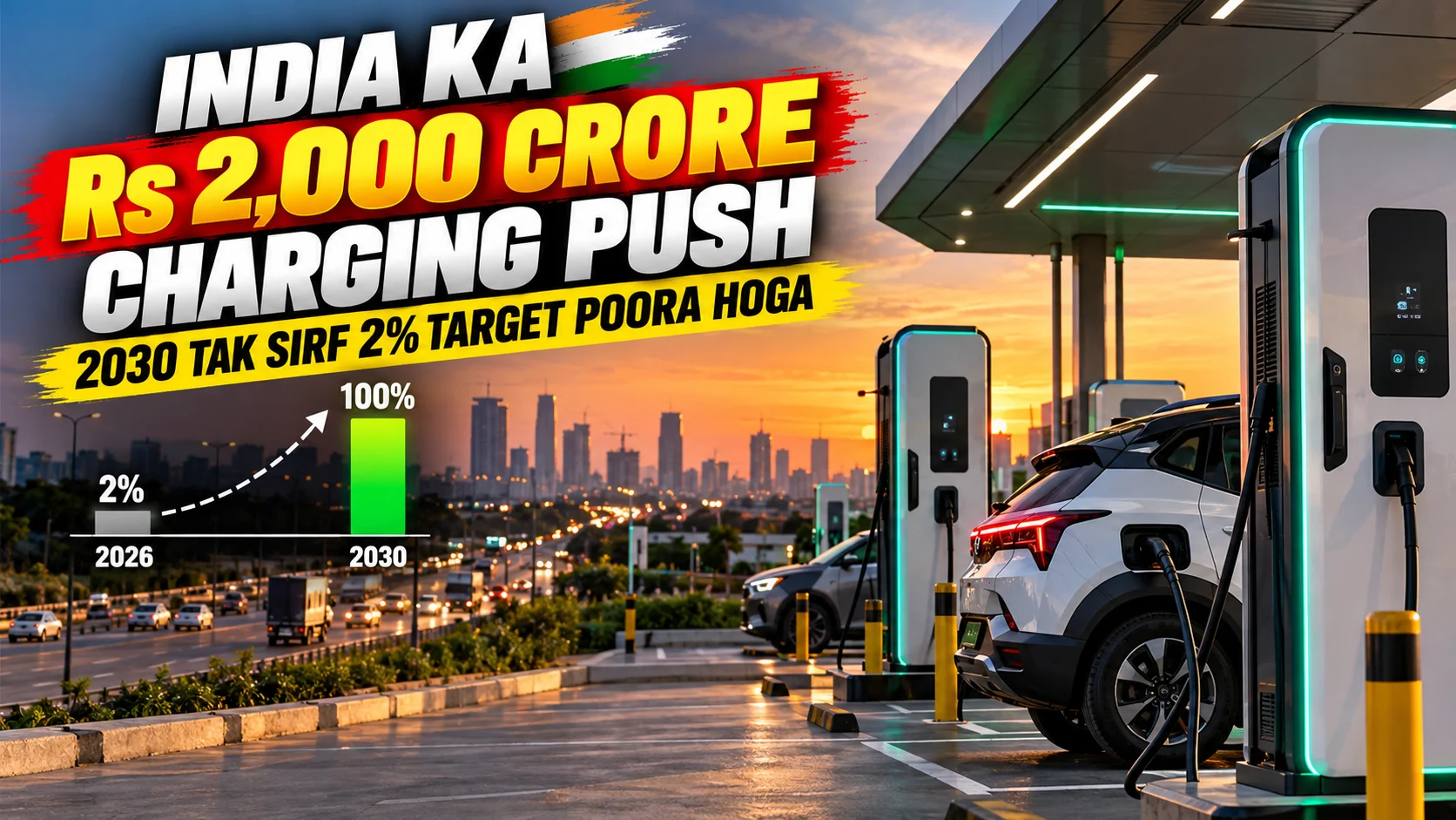 India Ka Rs 2,000 Crore Charging Push — 2030 Tak Sirf 2% Target Poora Hoga