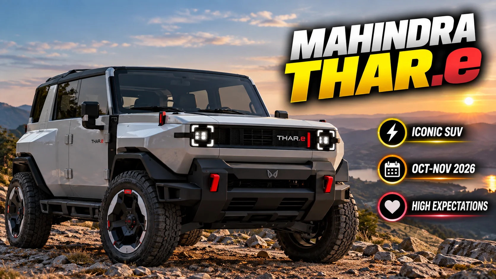Mahindra Thar.e — India Ka Sabse Emotional SUV Electric Ban Raha Hai, October-November 2026 Mein