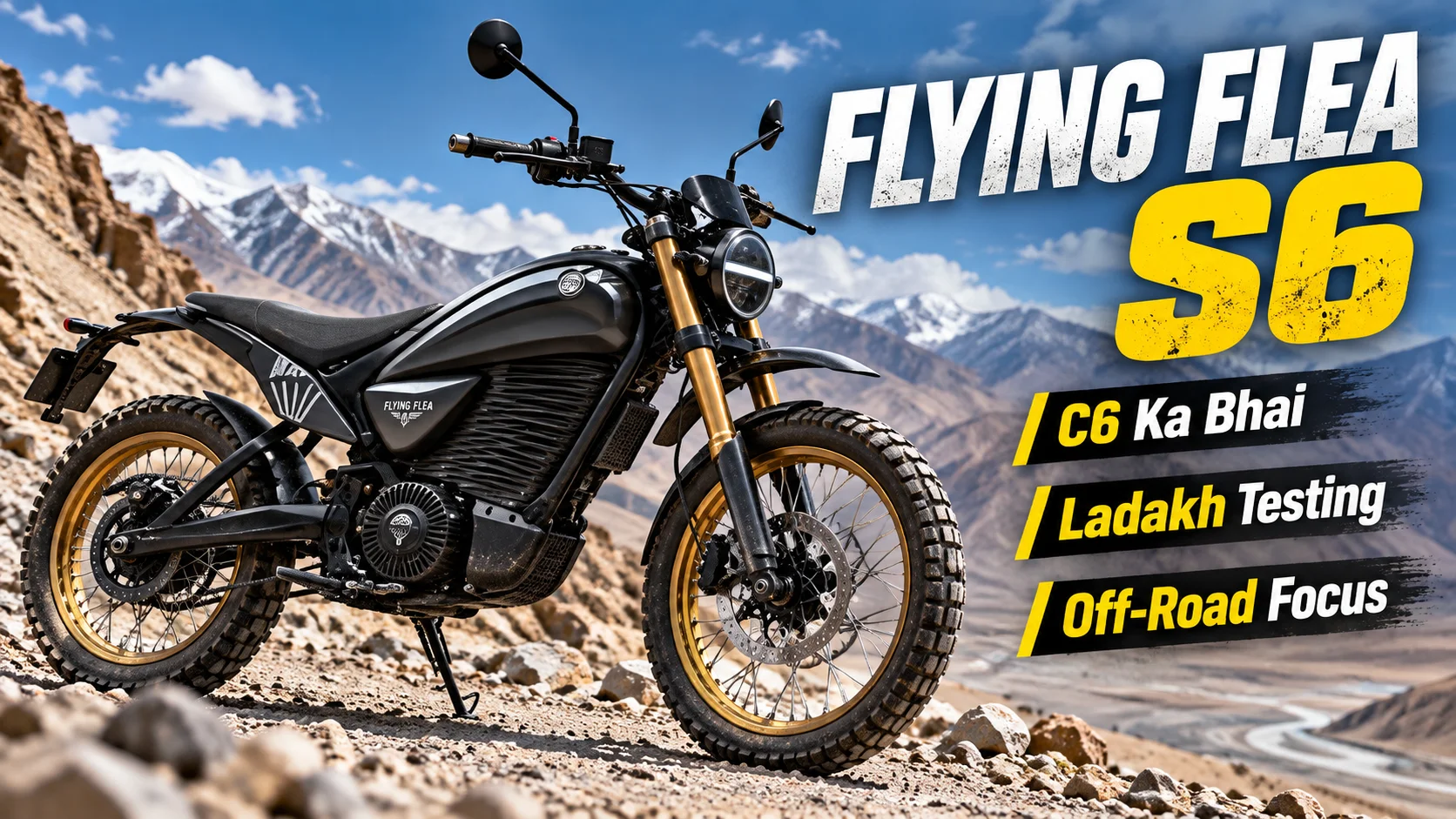 Royal Enfield Flying Flea S6 — C6 Ka Off-Road Bhai, Ladakh Mein Test Ho Raha Hai