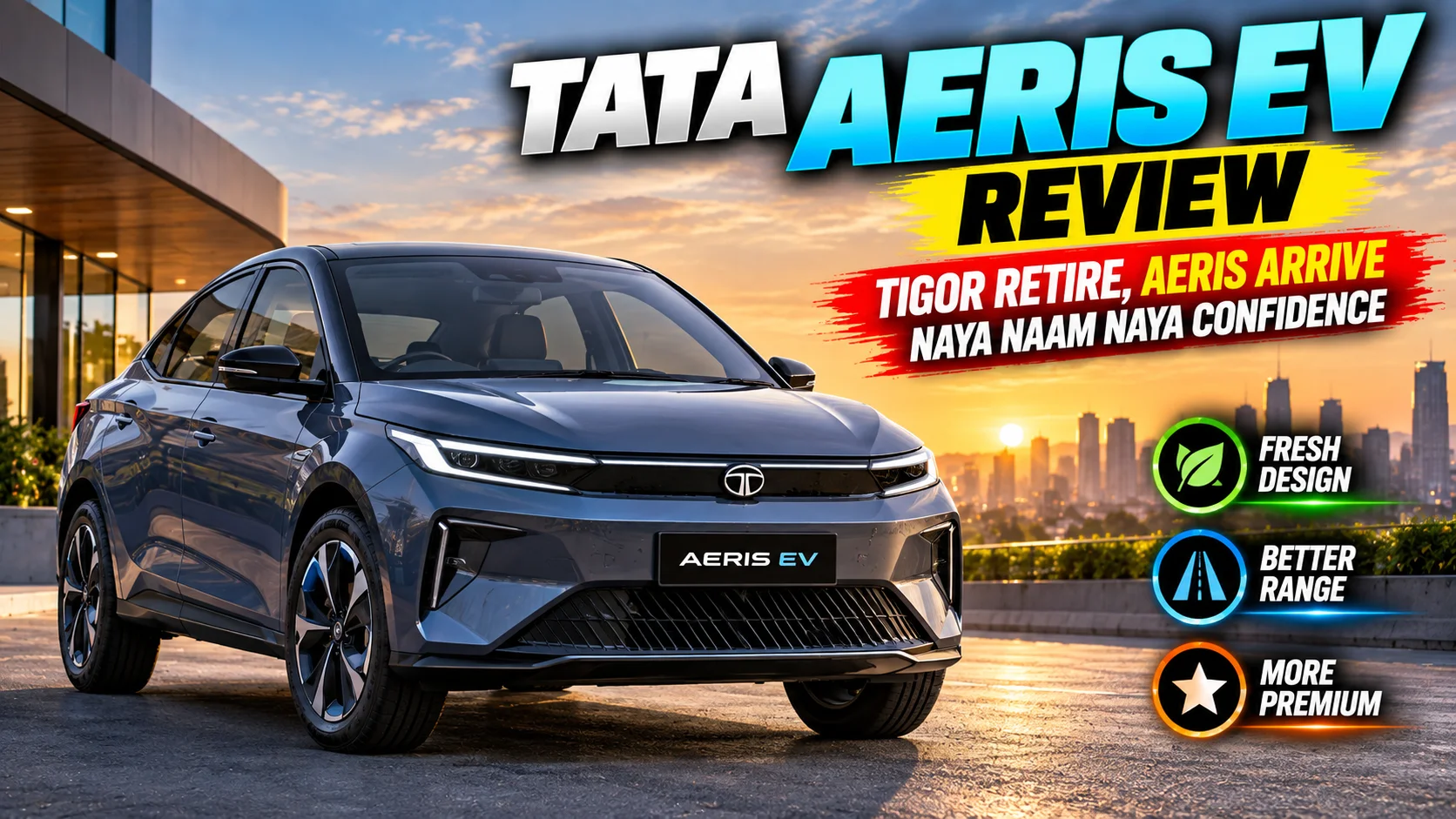 Tata Aeris EV Review — Tigor Retire, Aeris Arrive, Naya Naam Naya Confidence
