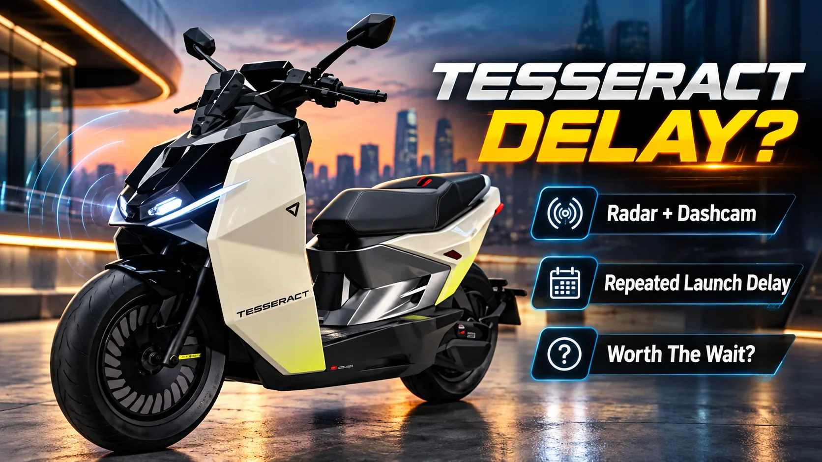 Ultraviolette Tesseract — India Ka Pehla Radar Aur Dashcam Wala Scooter, Par Launch Baar Baar Taal Raha Hai
